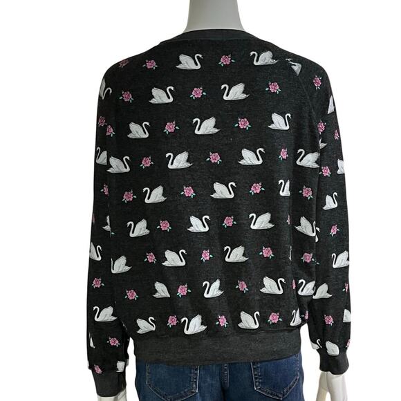 Wildfox Swan Song Print Sommers Sweatshirt Size Small - Picture 3 of 11